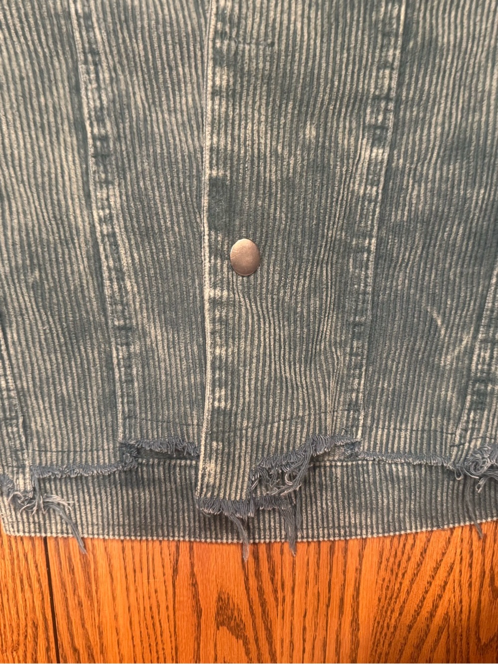 POL Army Green Corduroy Trucker Jacket - Picture 4 of 6